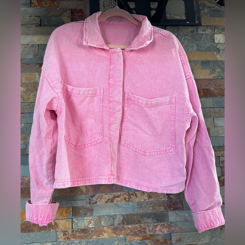 Pink Denim Jacket